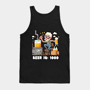 Crafting Man:  Craft beer Brewing Beer IQ: 1000 Grandpa Tank Top